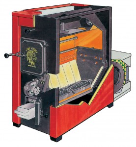 Schéma chaudière à bois